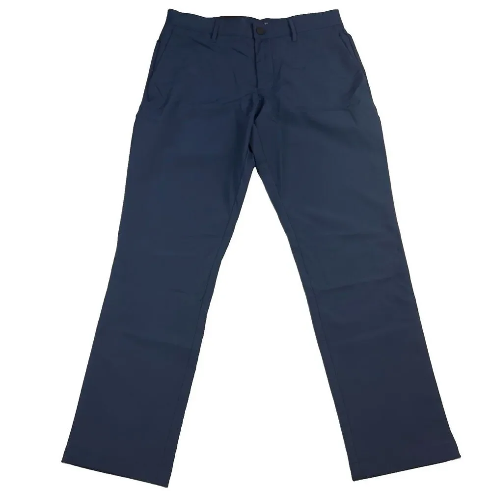 NWT Banana Republic Flat Front Pant Performance Mens 30x28 Blue 100%Polyester